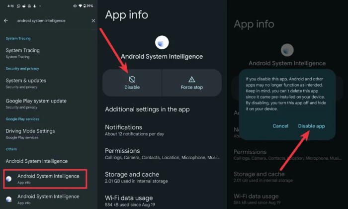 Key Features of Android System Intelligence