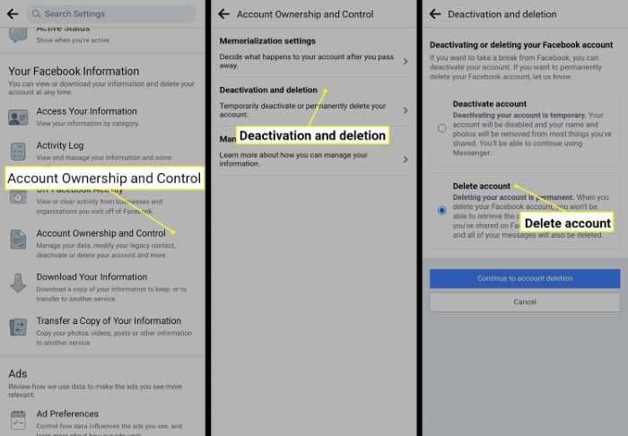 Step by Step Guide to Deleting Your Facebook Account on Android