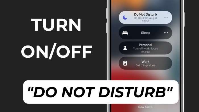 Tips for Using Do Not Disturb Effectively