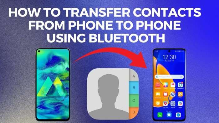 Transfer Contacts via Bluetooth