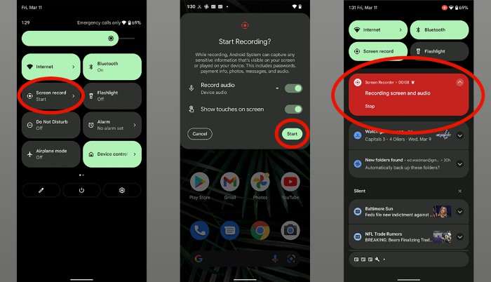 Understanding Screenshots on Android