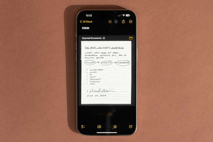 Using Built In Camera App to Scan Documents