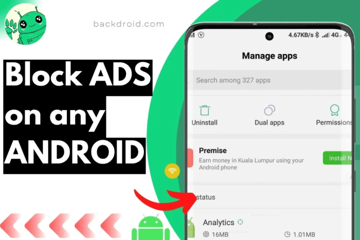 Using Built in Android Features to Block Ads