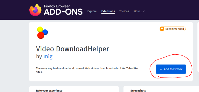 Using Video Downloader Add Ons for Browsers