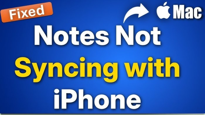 How to Fix Notes Not Syncing